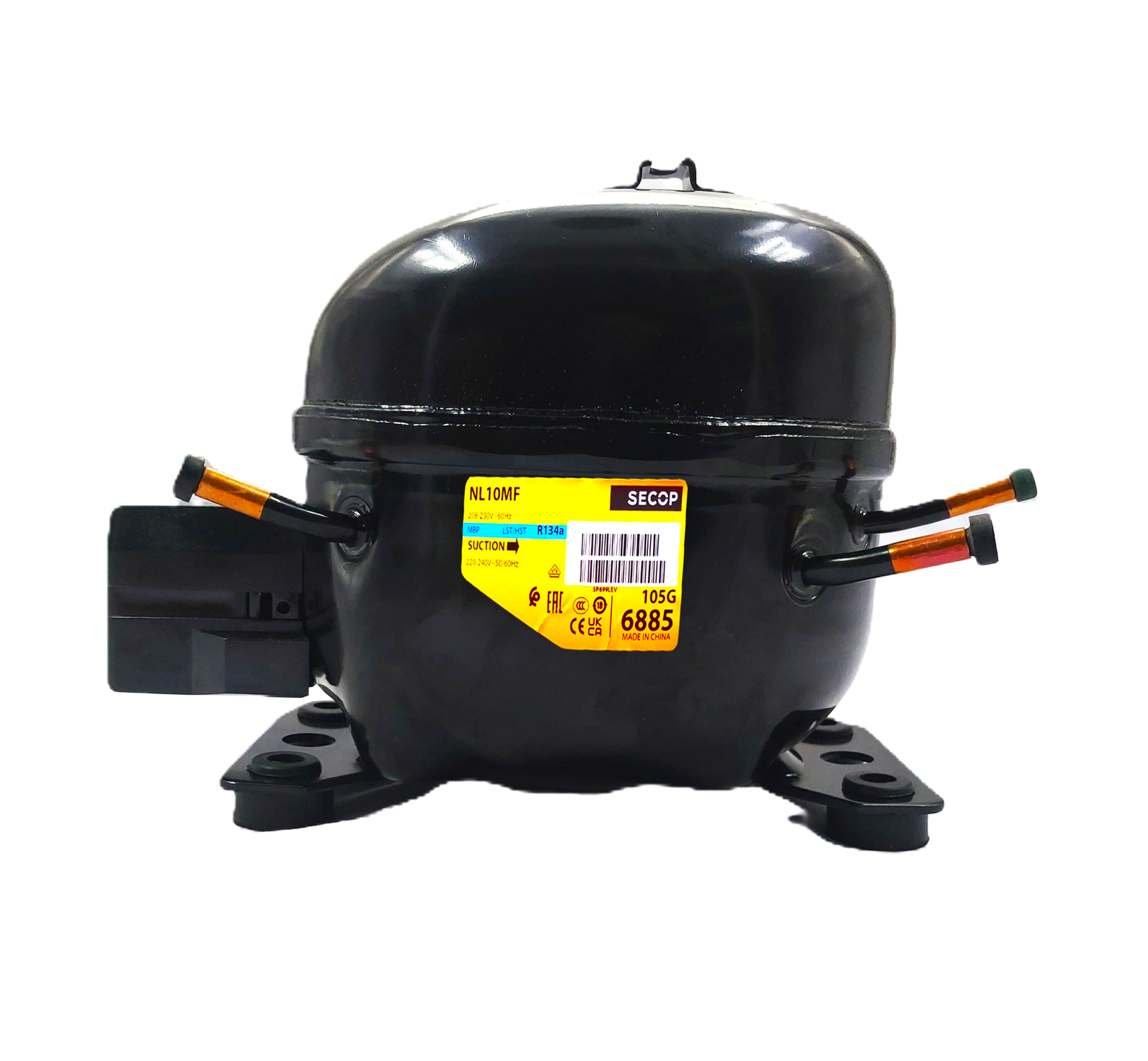 AFTC-RCP-037 COMPRESSOR SECOP FR10G 1+3 HP R103G,R134A NL 10MF 220-240V SECOP NL10MF /FR10G REF.COMPRESSO - Image 1