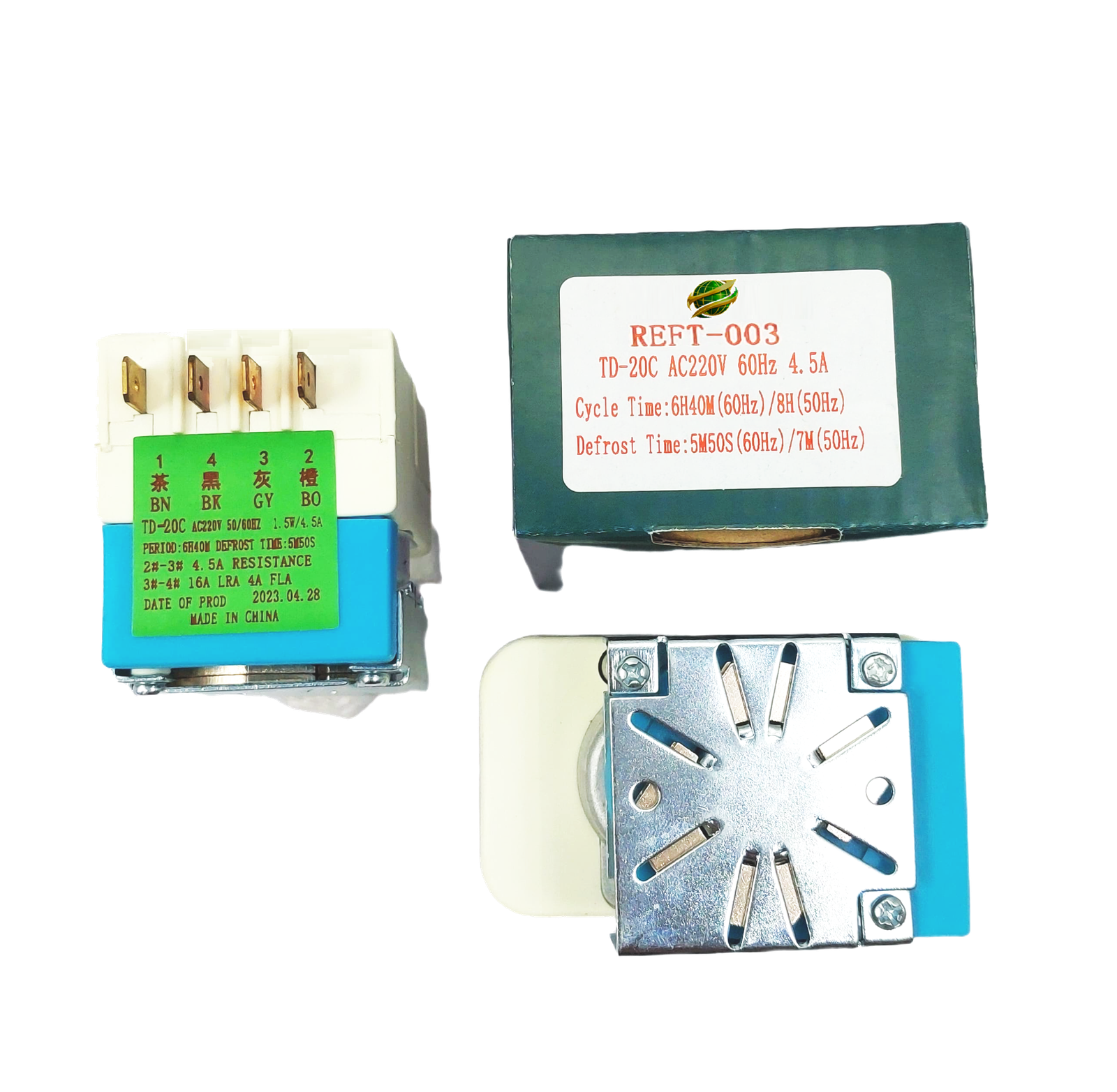 AFTC-REFT-003 REF.REF.TIMER DAEWOO 127-220V. 50-60HZ TD-20C SAMSUNG 220V. REF.TIMER REFT-003 - Image 1