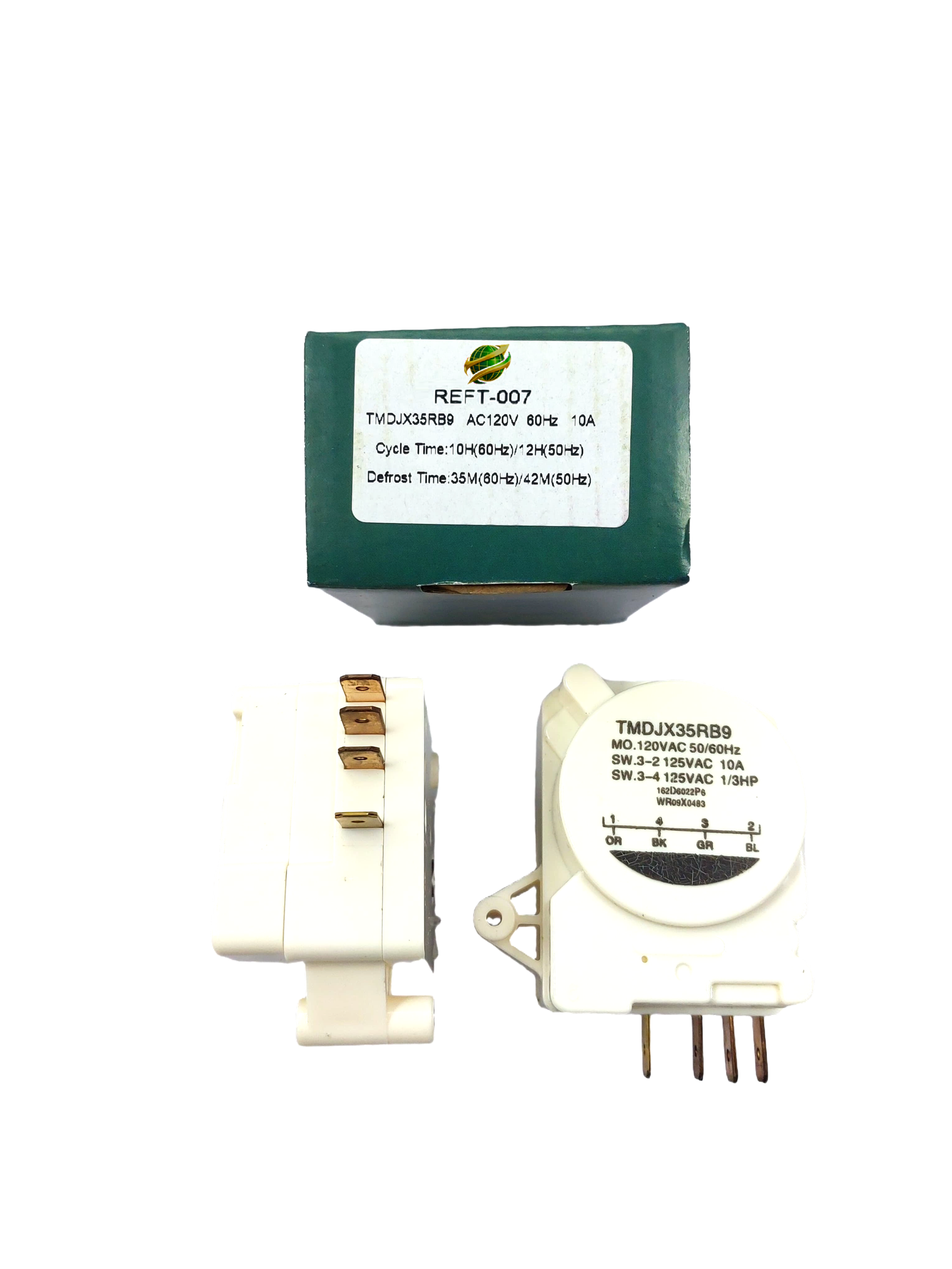 AFTC-REFT-007 REF.TIMER TMDJX35RB9 120V 60HZ TMDJX35RB9 Whirlpool, Kenmore, and Roper refrigerators. 120V. REF. TIMER REFT-007 - Image 1
