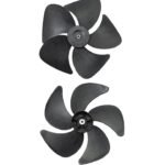 black 5-leaf axial fan blade : AFB-092