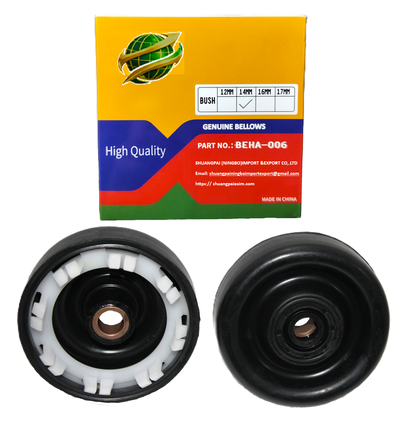 AFTC-BEHA-006 BELLOWS HAIRE NEW 14MM (0136) (BEHA-006) 14mm Bush. Haier.washing machine spin bellows: BEHA-006 - Image 1