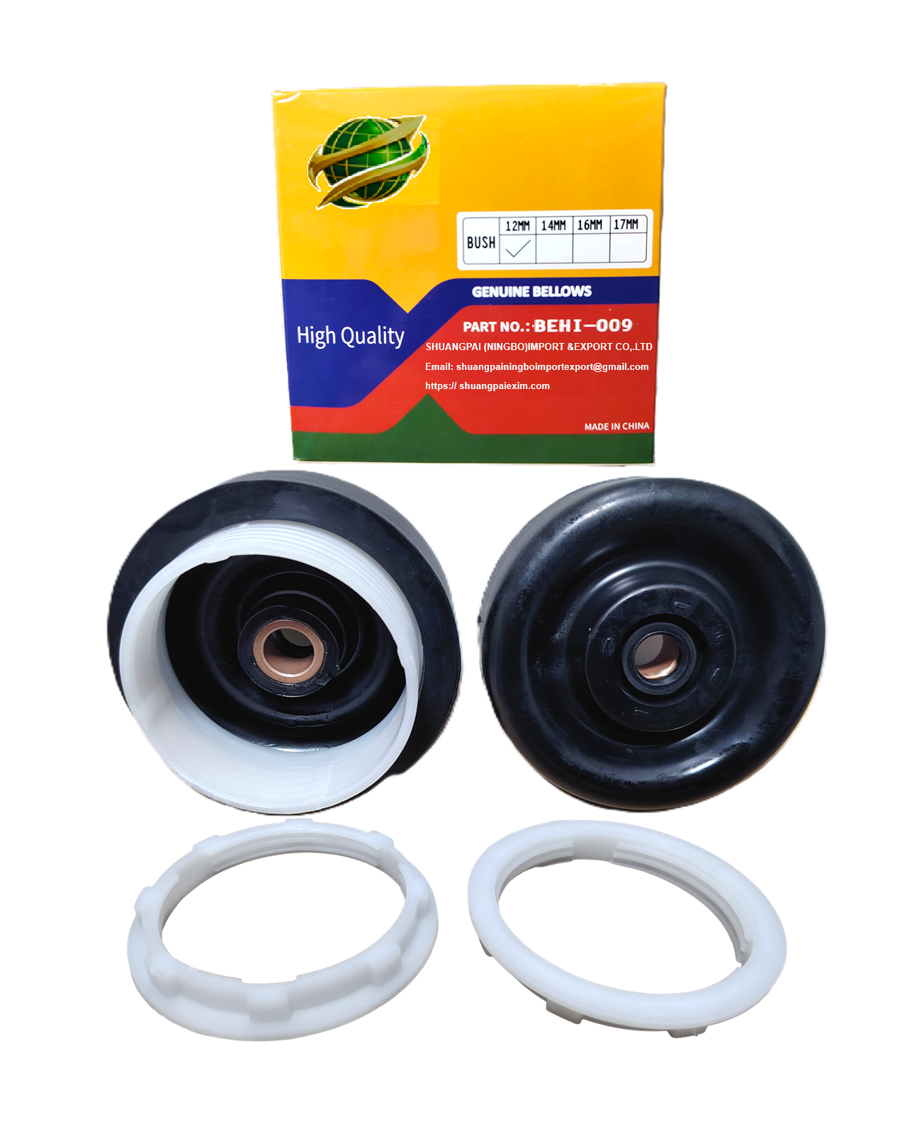 AFTC-BEHI-009 BELLOWS UNIVERSAL RING 12MM (AFTC-BEUN-009) 12MM. Universal Washing Machine Spin Bellows: BEHI-009 - Image 1