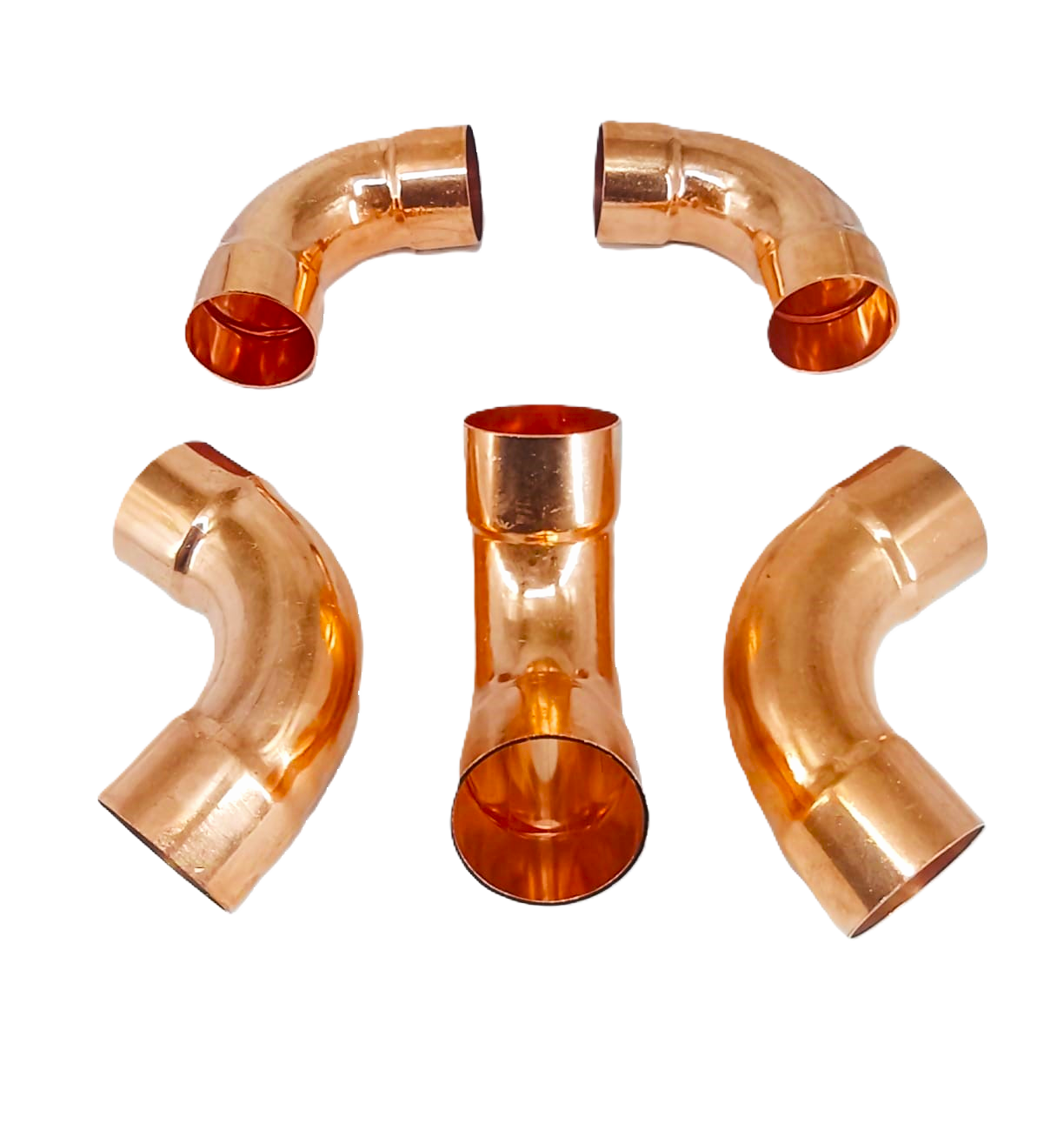 AFTC-CLR-020 COPPER ELBOW 2.1+8'' 90° DEGREES 2. 1/8" 90-degree copper elbow : CLR-020 - Image 1