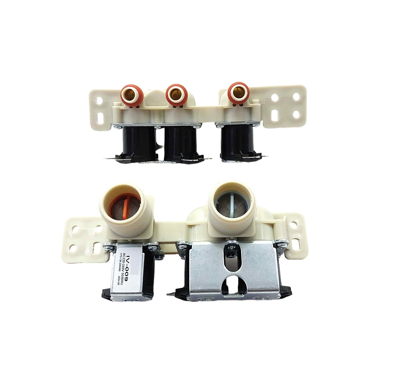 AFTC-IV-009 INLET VALVE AC220-240V FP3-135- DUBLE PUMP WATER PRESSURE Dual-Inlet Triple-Outlet Water Solenoid Valve : IV-009 - Image 1