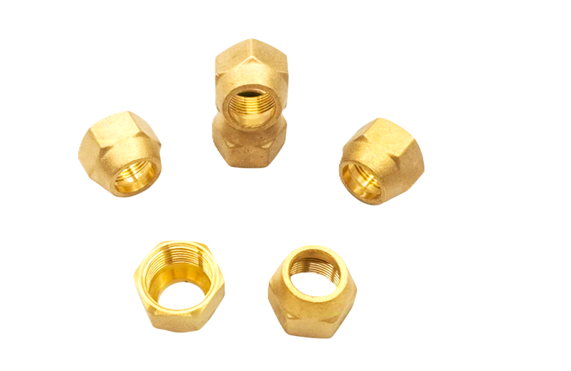 AFTC-NUT-010 FLARE NUT 3+4 3/4" Brass Flare Nut : NUT-010 - Image 1