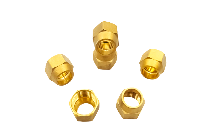 AFTC-NUT-011 FLARE NUT 7+8 7/8" Brass Flare Nut : NUT-011 - Image 1