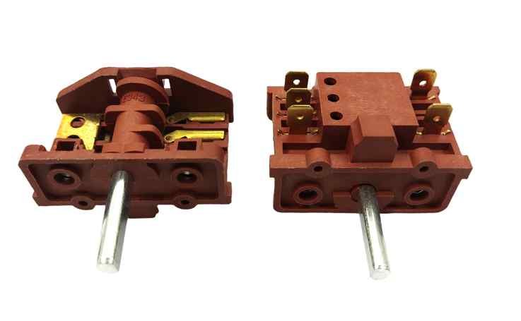 AFTC-RS-013 OVEN SWITCH 2ND LENGTH SHAFT 5PIN, T150, 16A, 250V 5-pin rotary selector switch : RS-013 - Image 1