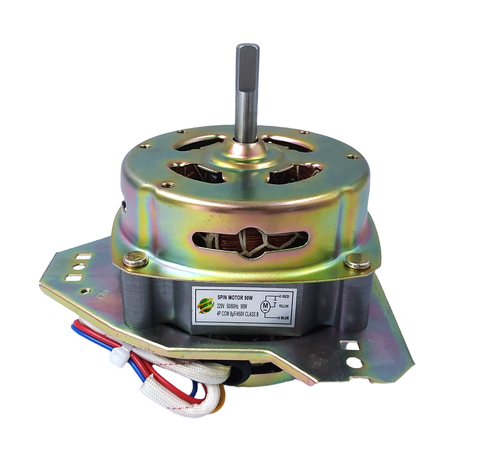 AFTC-WSM-018 SPIN MOTOR GOLDEN 90W 10MM 90W. 10MM. Washing Machine Spin Motor: WSM- 018 - Image 1