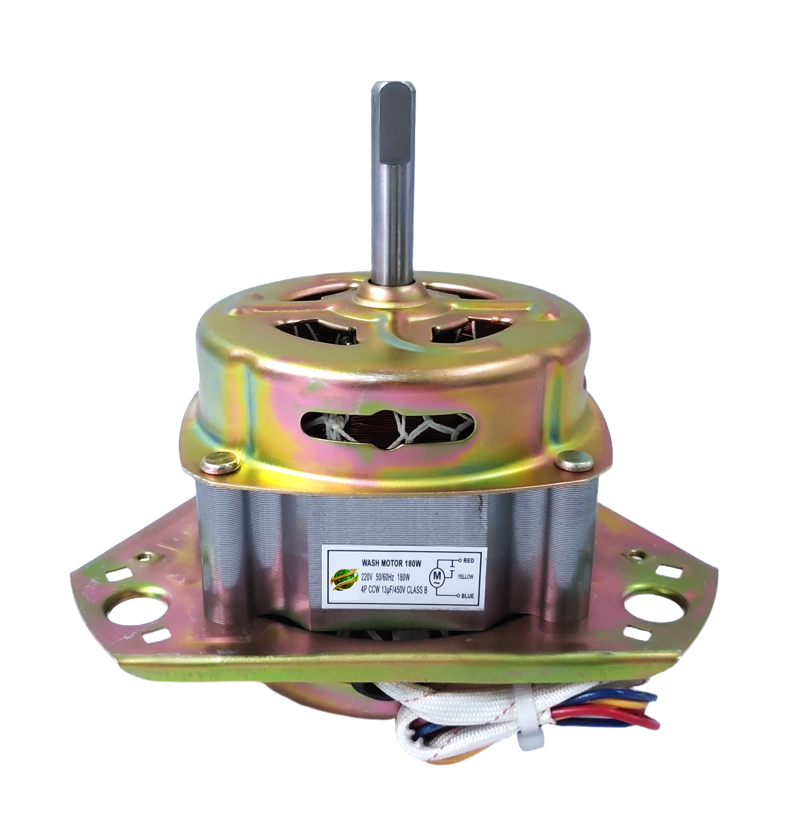 AFTC-WWM-013 WASHING MOTOR GOLDEN 180W 12MM 180W. 12MM Washing Motor Golden: WWM-013 - Image 1