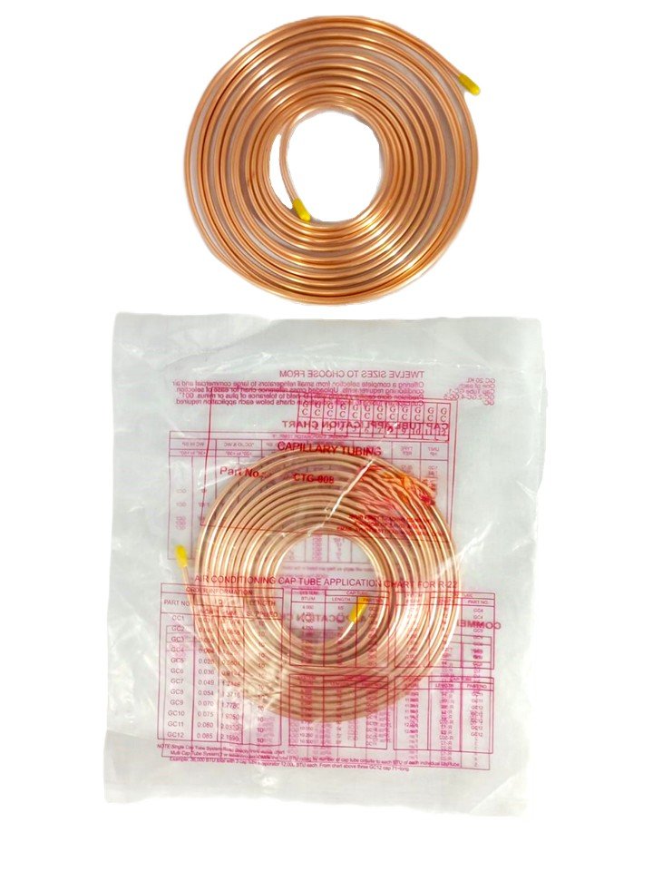 CTG-008 GC-8 (3.05 Meters) (ID): 0.054 inches. pure copper capillary tube : CTG-008 - Image 1